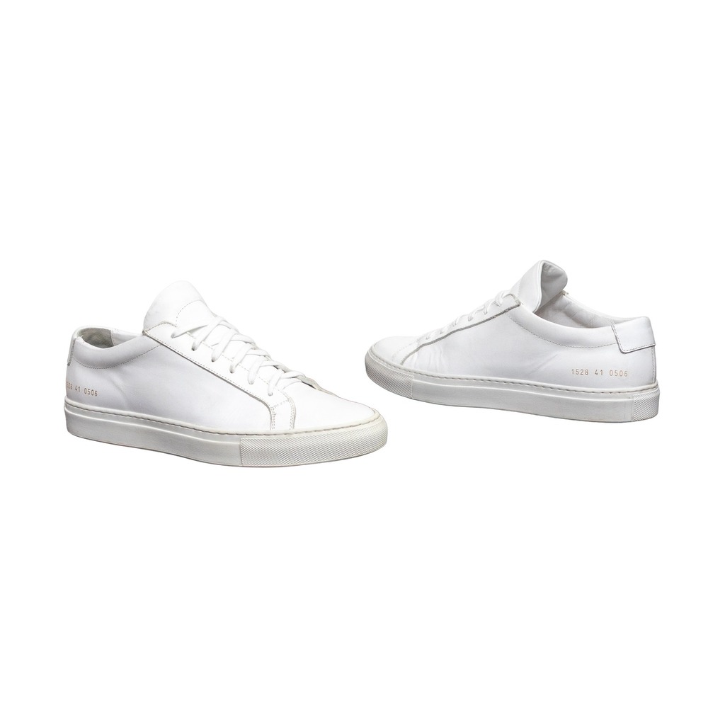 Common Projects Original Achilles Low White Leather Sneakers US 9